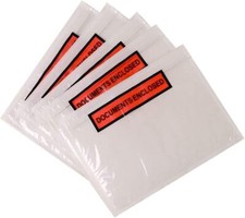 Image of Document Enclosed Wallets Printed A6, 158 x 110 mm, Packs of 50-1000