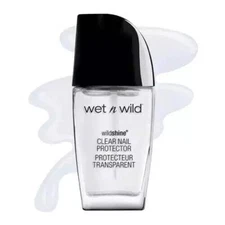 Wet N Wild Nail Polish Wild Shine Clear Nail Protector Nail Color.