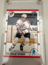 1990 score viacheslav fetisov rookie mint hof nj devils nhl