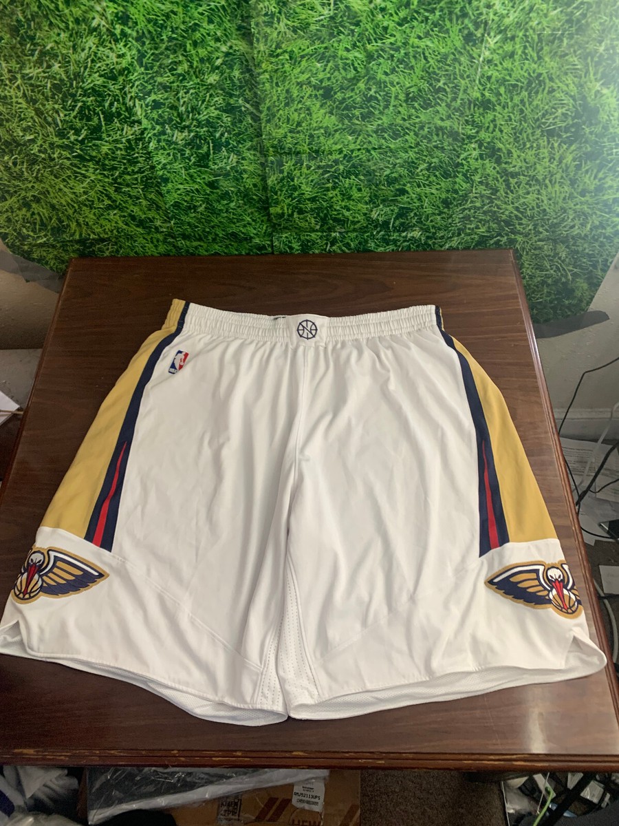 2014-015 New Orleans Pelicans Basketball Game Shorts adidas White