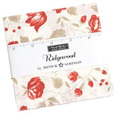 Moda RIDGEWOOD Charm Pack 100 Cotton 5-inch Precut Fabric Squares 42 pcs OOP
