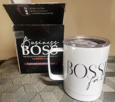 Business Boss Collection Ceramic Coffee Mug; "Bossin by Faith"; 10 Oz