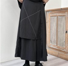 Japanese Women Street Style loose culottes Wide-leg Pants Casual Trousers