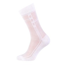 White Breathable Mens Cotton Dress Socks Ultra Thin Socks 5 Pack, size 11-13