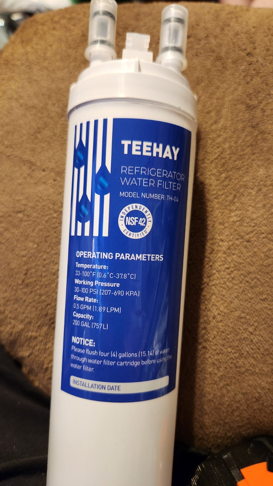 TEEHAY Refrigerator Water Filter TH04 INSTITUTO TECNOLÓGICO DE CHINÁ