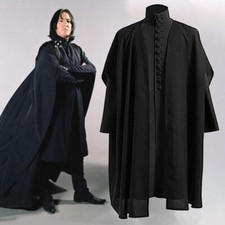 Cosplay Harry Potter Severus Snape Disfraz Halloween Maskball Trajes Conjunto Completo