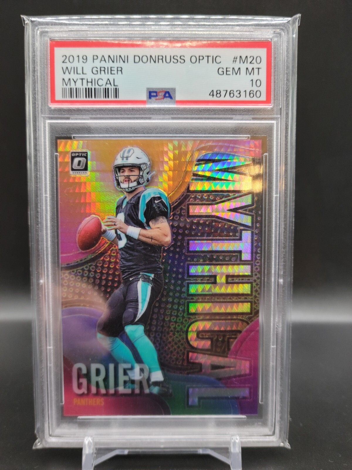 Will Grier Panini Donruss Optic Mythical #M20 Base