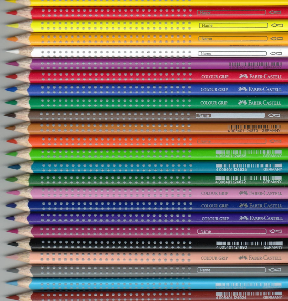 Farbstift Colour-Grip Faber-Castell 24 Einzelfarben wählbar Buntstift Buntstifte