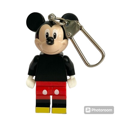 Disney LEGO Mickey Mouse Bag Purse Charm Zipper Pull Blocks