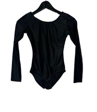 Girls Theatricals Ballet Black Long Sleeve Leotard  Skirt Size LC Child Large