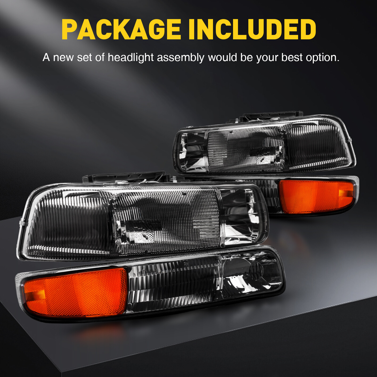 Headlamps New For 19992002 Chevy Silverado 0106 Chevy Tahoe Headlight