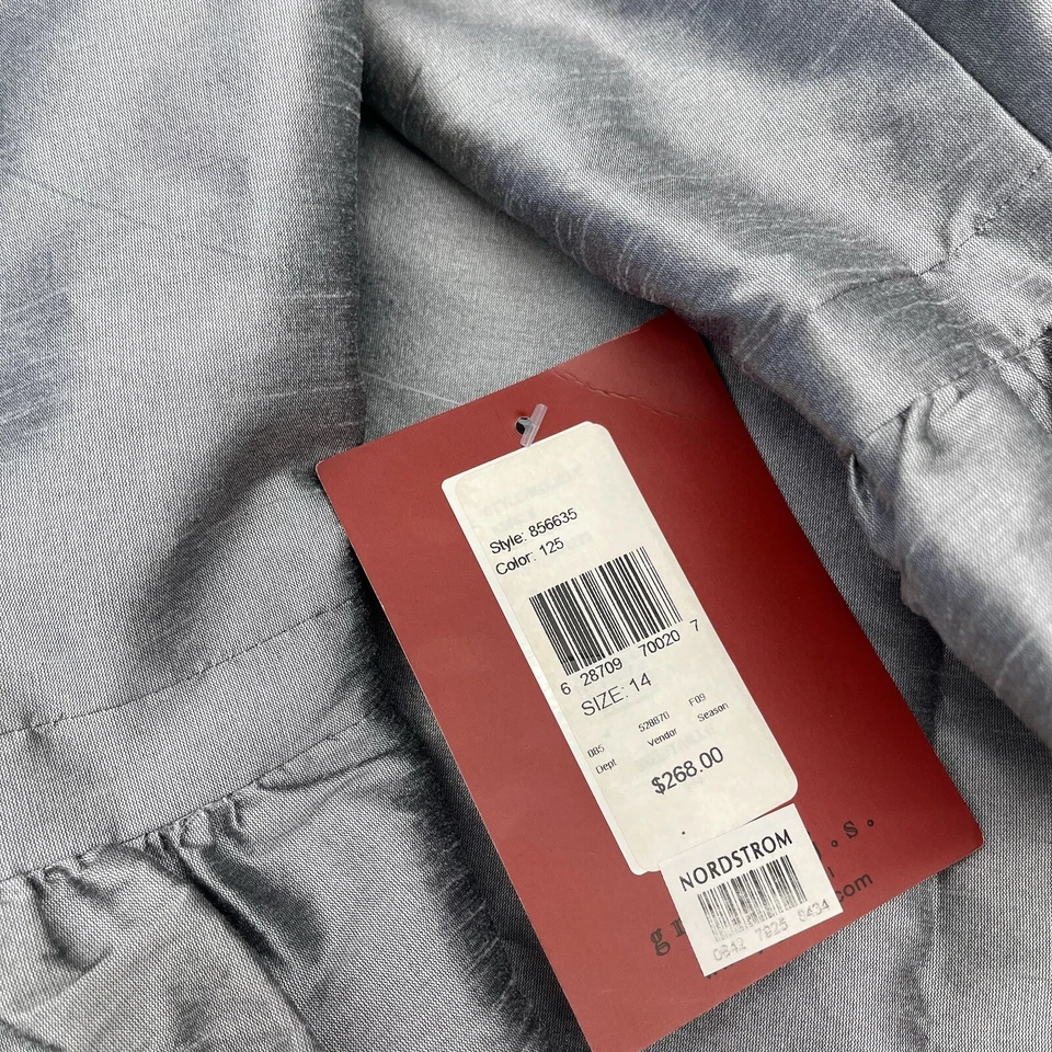 JS Collections Cinza 2 Peças Jaqueta Formal e Saia Conjunto Feminino Tamanho 14 Novo - Imagem 4 de 4