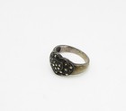 925 Sterling Silver  Vintage Marcasite Love Heart Band Ring Sz 9  RG3273 — photo 5