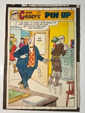 Archie Comics Publications 4 Pages #215 Laugh Original Master Plates & Envelope