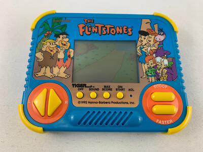 1992 Tiger Electronics The Flintstones LCD Handheld Game w/ Manual