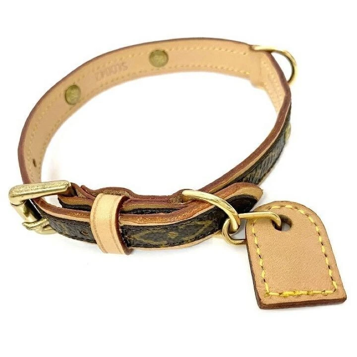 Louis Vuitton Monogram Baxter Dog Collar PM - Brown Pet