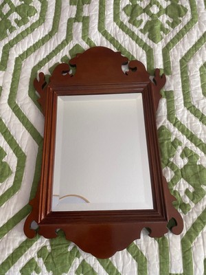 Vintage Bombay Co Solid Mahogany 80's Wall Mirror