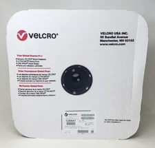 4" VELCRO Hook Mil-Spec Industrial Heavy Duty Adhesive Black - 50 YD ROLL