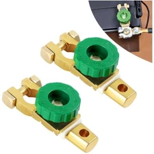 2PCS Car Battery Link Terminal Quick Cut-off Disconnect Master Kill Shut Switch