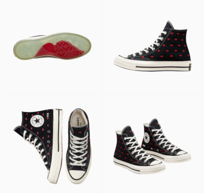 NEW Women's CONVERSE Chuck 70 Love Heart Valentine's Day Shoes