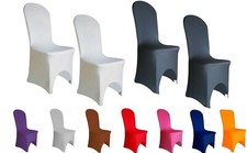 Spandex Polyester Chair Cover: Elegant Event Decor Wedding Parties - (12 Color)