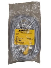 Turck WKC 8T-5 Right-Angle M12 Female to Pigtail, Gray, 5 Meter