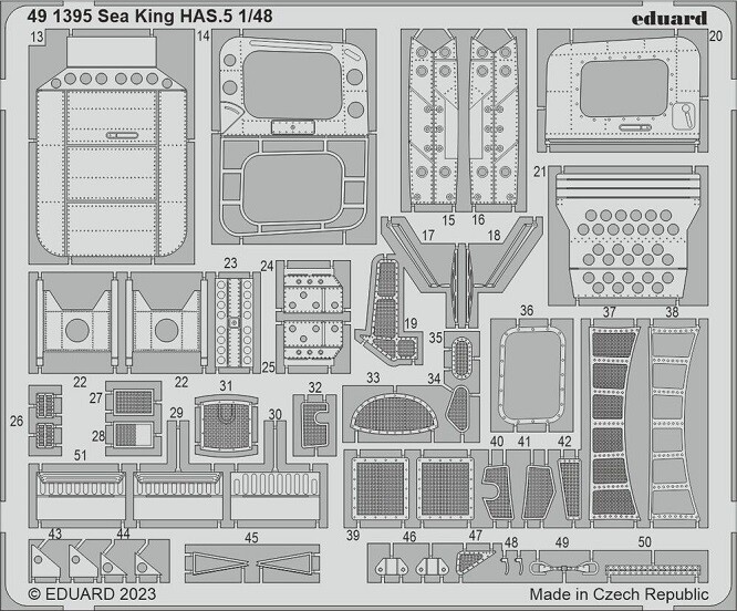 Eduard Accessories 491395 - 1:48 Sea King HAS.5 1/48 AIRFIX - New