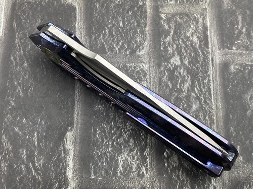 TwoSun Folding Knife M390 Blade Titanium Handle Pocket Knife TS194-M390-Color - Picture 10 of 11