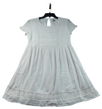 Old Navy Dress Womens Size Small White Short Sleeeve