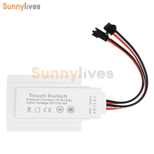DC12V 5A 60W Dual Key Touch Switch LED Driver Infinitely Dimming Defogging Smart - Picture 3 of 26