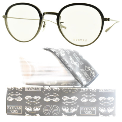 NEW!! EYEVAN 7285 CHERISH PBK/P Silver Round Full Rim Unisex Optical Frame