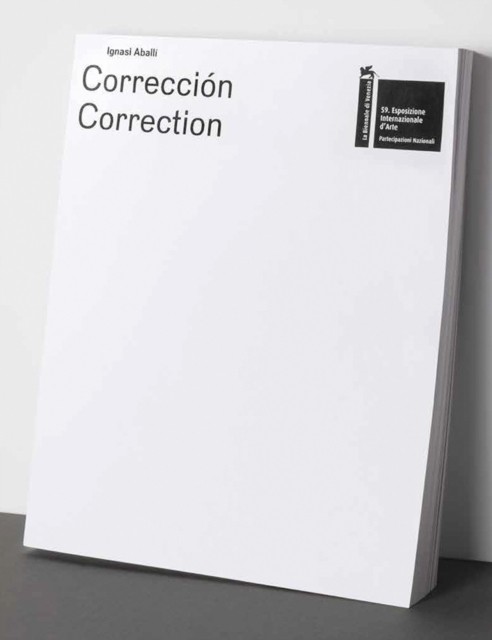 Ignasi Aballi Correccion / Correction (Paperback Book)
