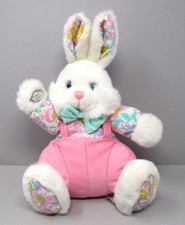 Easter Bunny Plush Stuffed Musical Light Up Battery Op MTY Vintage see video
