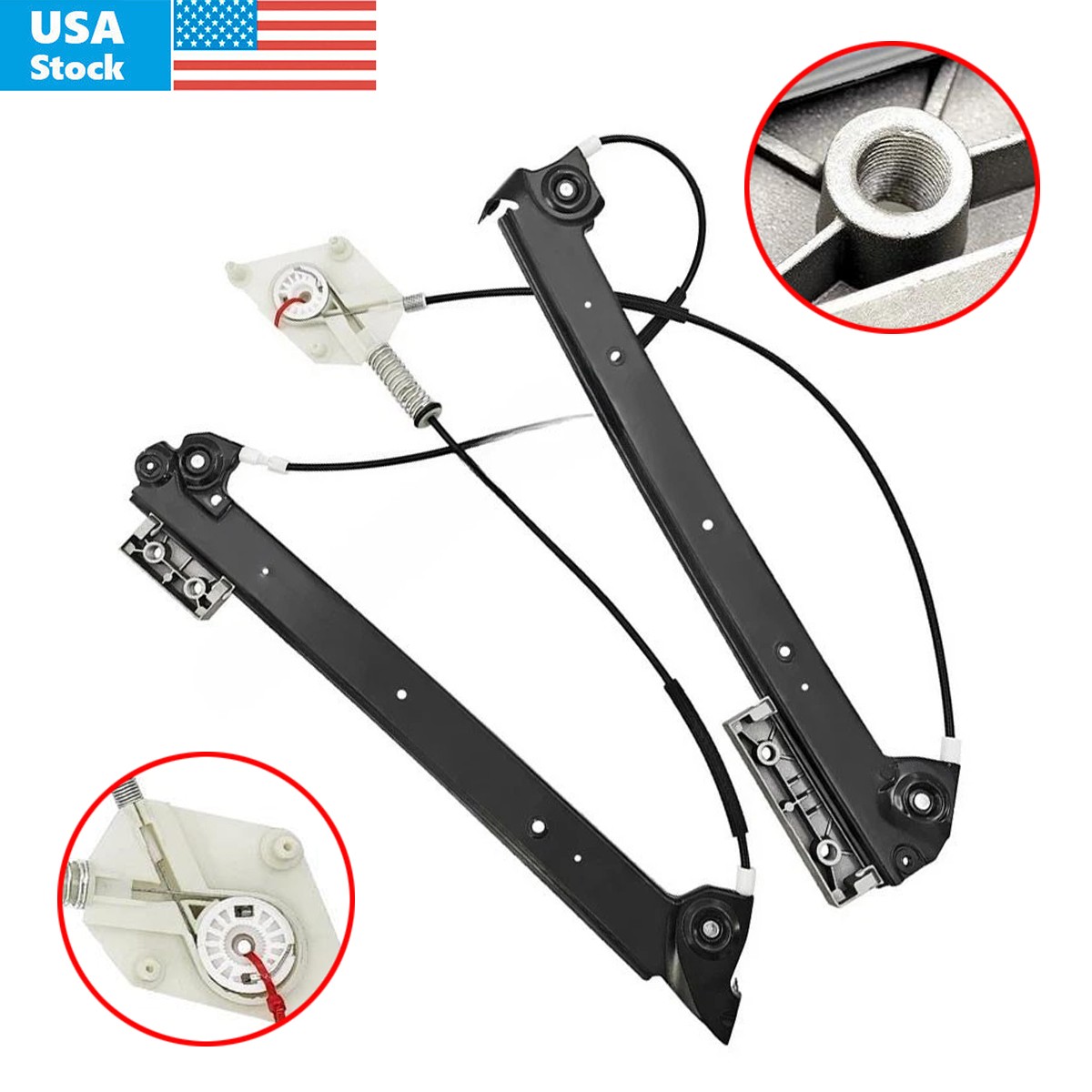 For Bentley Continental GT 04-18 Coupe Front Right Window Regulator 3W0837402J