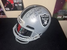 Jim Plunkett Autographed Raiders Full-Size Helmet Chrome  – SB Champ & SB XV MVP