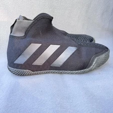 Adidas Stycon Mens 8.5 Laceless Court Black Tennis Pickleball Shoes FY2944