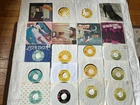 Lot 15 Rolling Stones 45 RPM & Picture Sleeves 60’s~80’s Satisfaction~Shattered!