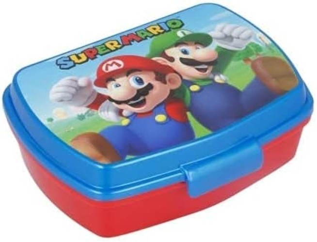 Stor Multicolore Super Mario Luigi & Mario - Lunchbox, Portapranzo, - Immagine 4