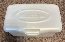 Huggies White Plastic Empty Refillable Baby Wipes Plastic Container