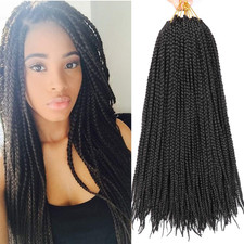 7 Packs Goddess Box Braids Crochet Hair 18 Inch Prelooped Crochet Box Braids Cro
