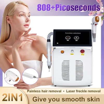 2 in 1 Diode 808 Laser Hair Removal & Picosecond Laser Tattoo Removal Machine