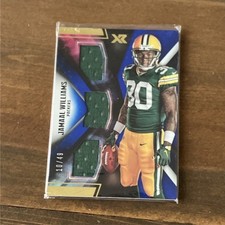 Panini 2017 XR Rookie Triple Threats Jamaal Williams #RTTM-JW Blue /49 Packers