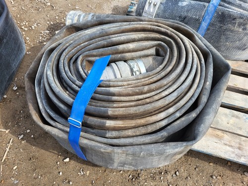 6" x 90 ft Lay Flat Hose Black w/ Coupling – Parts & Components