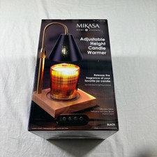 Mikasa Adjustable Height Candle Warmer Home Black NEW