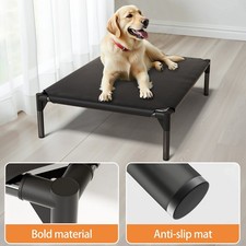 Elevated Dog Bed Oxford Cloth for Large Dog Portable Raised Dog Cot Metal Frame