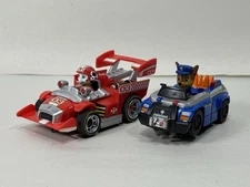 Lot Of 2 Paw Patrol Slot Cars Chase And Marshall Untested 