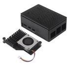 Pi 5 Case For Raspbery Pi 5 Active Cooler Rpi 5 Case With Cooling Fan Silver Hea
