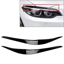 Headlights Eyebrow Cover Trim For BMW 2 Series F22 F23 F87 M2 2 Door 2014-2021