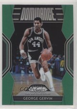2018-19 Panini Prizm Dominance Green Prizm George Gervin #20 HOF 01cw