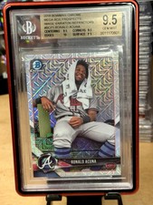 2018 Bowman Chrome Mega Box Image Variaton Refractors #BCP1 Ronald Acuna BGS 9.5